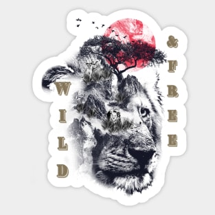 wild & Free Sticker